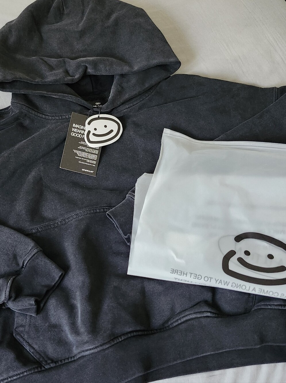 Drmers Club ESSENTIAL BOXY HOODIE - VINTAGE BLACK